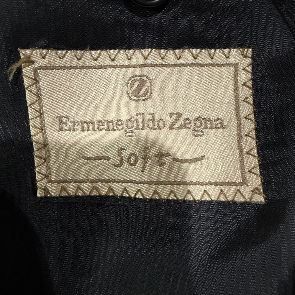 Ermenegildo Zegna Men Houndstooth Brown Tweed Check Blazer XL 100% Wool REG FIT - Picture 5 of 9